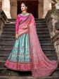 Myra Skyblue Embroidered Lehenga For Discount