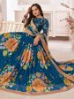 Myra Rama-Blue Digital Printed Georgette Lehanga Cheap