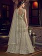 Myra Off White Embroidered Butterfly Net Anarkali Suit Sale