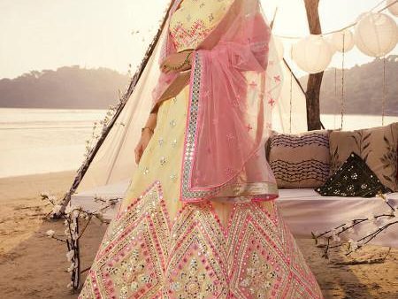 Myra Off White Embroidered Organza Lehenga Hot on Sale