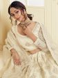 Myra Off White Heavy Embroidered Net Bridal Lehenga Online Hot Sale