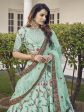 Myra Pista Green Silk Heavy Embroidered Lehenga Online Hot Sale