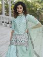 Myra Sky Blue Embroidered Designer Lehenga Fashion