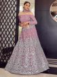 Myra Mauve Georgette Embroidered Designer Lehenga Supply