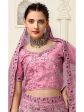 Myra Lilac Net Heavy Embroidered Lehenga Choli For Discount