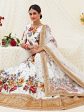 Myra White Floral Print Embroidered Designer Lehenga on Sale