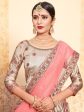 Myra Tortilla Brown Satin Embroidered Lehenga For Sale