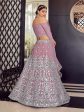 Myra Mauve Georgette Embroidered Designer Lehenga Supply