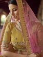 Myra Mustard Heavy Embroidered Georgette Bridal Lehenga Online Sale