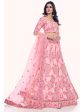 Myra Peach Soft Net Embroidered Designer Lehenga Choli on Sale