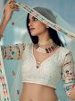 Myra White Georgette Embroidered Lehenga Supply