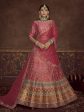 Myra Pink Art Silk Embroidered Designer Lehenga Online