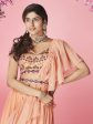 Myra Peach Art Silk Designer Lehenga Sale