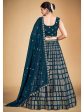 Myra Teal Blue Georgette Real Georgette Lehenga Choli Sale