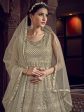 Myra Off White Embroidered Butterfly Net Anarkali Suit Sale