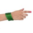 Afast Shining Green Glass Wedding, Party, Daily Use Bangle Set, Set Of 12 Online Sale