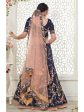 Myra Navy Blue Mulberry Embroidered Lehenga Supply