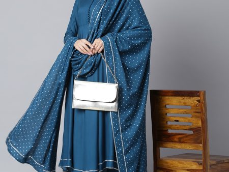 Khushal K Women Blue Regular Gotta Patti Kurta with Trousers & With Dupatta Fashion