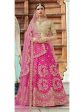 Myra Magenta Art Silk Lahanga Fashion