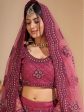 Myra Lilac Heavy Embroidered Designer Lehenga Supply