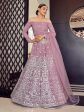 Myra Mauve Georgette Embroidered Designer Lehenga Supply