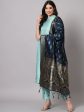 Kalini Cotton Silk Blend Kurta with Trousers & Banarasi Silk Dupatta Online