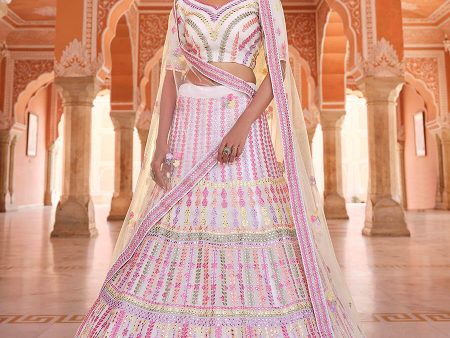 Myra Baby Pink Designer Hand work Lehenga Fashion