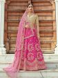 Myra Magenta Art Silk Lahanga Fashion