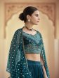 Myra Rama Green Crepe Designer Suit For Discount