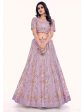 Myra Lilac Soft Net Embroidered Designer Lehenga Choli Online now