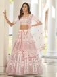 Myra White Heavy Embroidered Designer Lehenga For Cheap