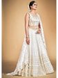 Myra White Georgette Real Georgette Lehenga Choli on Sale