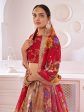 Myra Red Digital Printed Gorgette Lehanga Hot on Sale