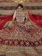 Myra Off White Heavy Embroidered Georgette Bridal Lehenga on Sale