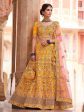 Myra Mustard Yellow Designer Hand work Lehenga Sale