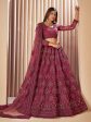 Myra Lilac Heavy Embroidered Designer Lehenga Supply