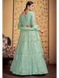 Myra Pista Georgette Heavy Embroidered Designer Lehenga Sale