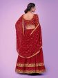 Myra Red Georgette Embroidered Designer Lehenga Online