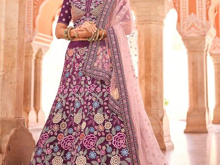 Myra Violet Designer Handwork Lehenga Supply