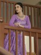 Myra Lilac Georgette Embroidered Lehenga on Sale