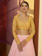 Myra Multicolour Georgette Mukaish Work Designer Lehenga Supply