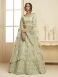 Myra Mint Green Heavy Embroidered Net bridal Lehenga Online now