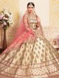 Myra Tortila Brown Satin Embroidered Lehenga Online