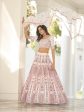 Myra White Heavy Embroidered Designer Lehenga For Cheap