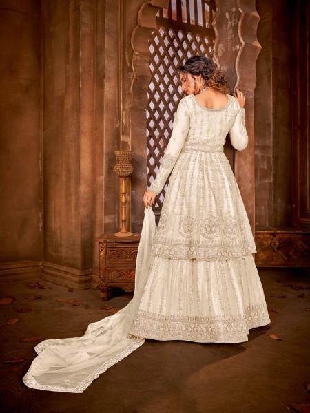 Myra Off White Heavy Embroidered Gharara Suit Sale