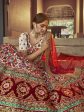 Myra Off White Heavy Embroidered Georgette Bridal Lehenga on Sale