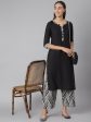 Khushal K Women Black & Grey Printed Kurta with Palazzos For Sale