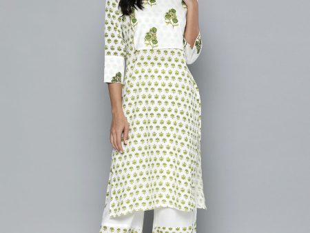 HERE&NOW Printed Regular Kurta with Palazzos Fashion