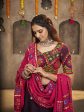 Myra Purple Viscose Rayon and Cotton Embroidered with Print Designer Lehenga Cheap