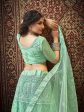 Myra Sea Green Heavy Embroidered Net Lehenga Online Sale